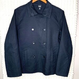 Eileen Fisher Black Classic Double Breasted Blazer